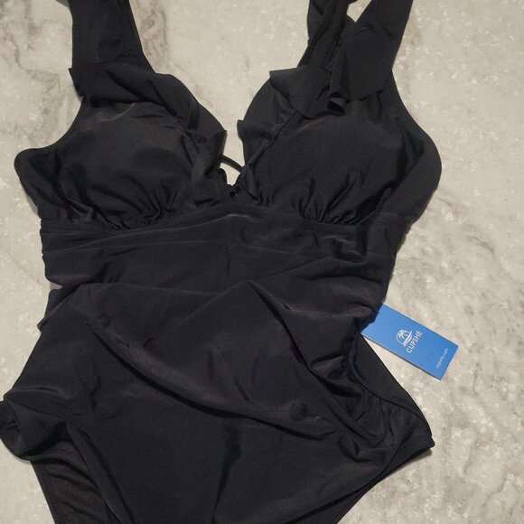 Cupshe Black One-Piece Swimsuit – Size XL NWT - Picture 2 of 6